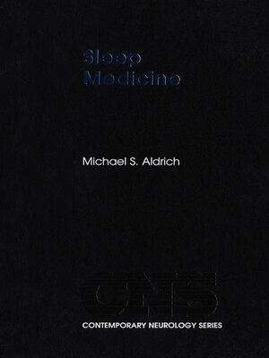cover image of Sleep Medicine